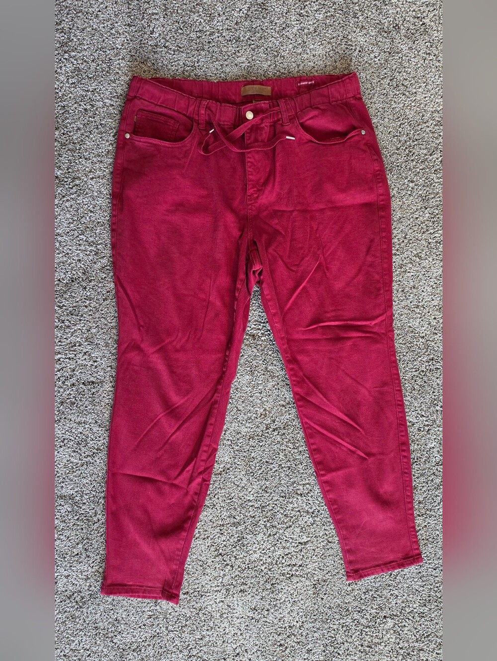 Judy Blue - Red Jogger style denim, 18W